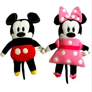 Pool-a-looz Mickey and Minnie mouse stuffed plush toys
